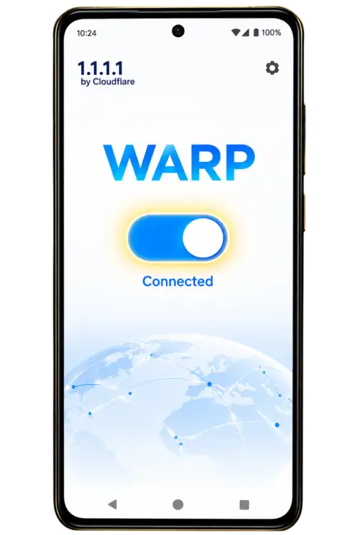 View the application connection status on Android.