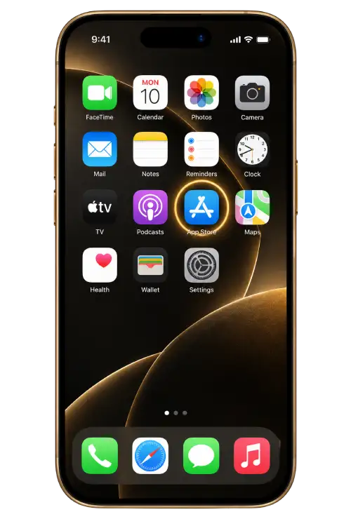 Open the App Store on an iPhone.